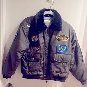 Youth Size Large (10/12) costume Top Gun Bomber Jacket